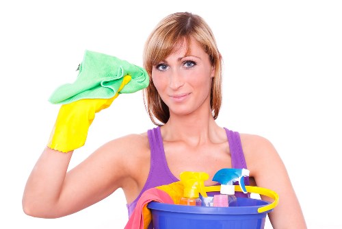 Preparing rooms for carpet cleaning in Balham