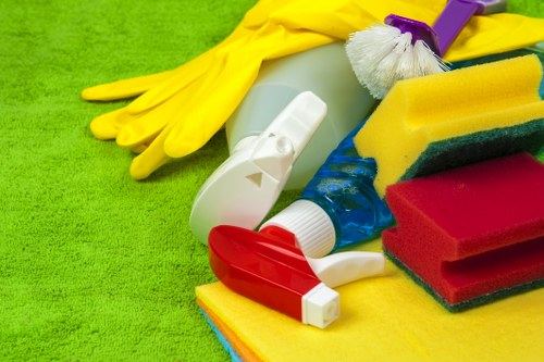 Balham office cleaning team sanitising shared surfaces